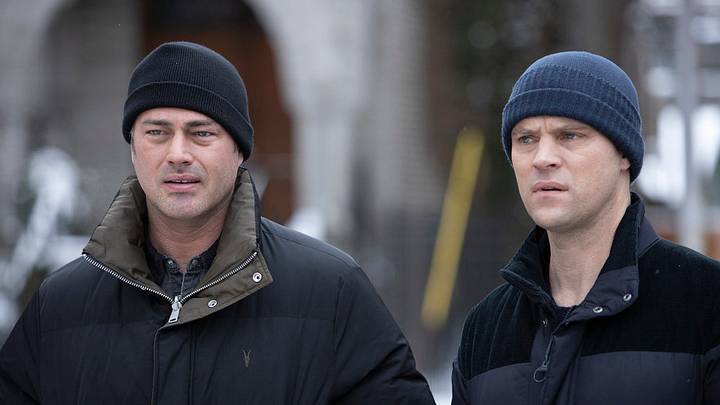 CHICAGO FIRE -- "Dead Of Winter" Episode 907 -- Pictured: (l-r) Taylor Kinney as Kelly Severide, Jesse Spencer as Matthew Casey