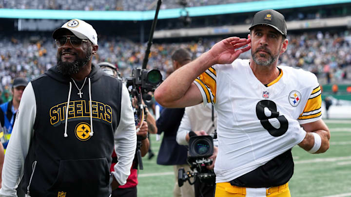 Steelers coach Mike Tomlin seems pretty pleased with how the first game of the Aaron Rodgers era went on Sunday.
