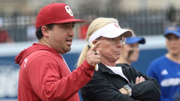 Oklahoma coaches JT Gasso and Patty Gasso