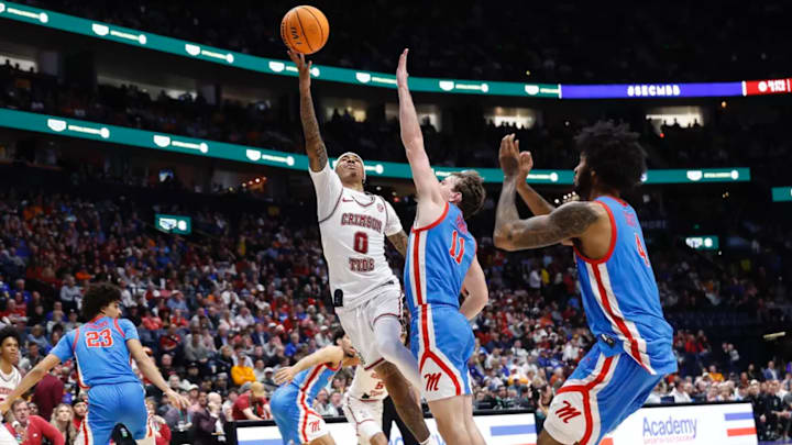 Alabama guard Labaron Philon (0) in action against Ole Miss at Bridgestone Arena in Nashville, TN on Friday, Mar 13, 2026.