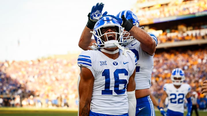 BYU linebacker Isaiah Glasker against Arizona State