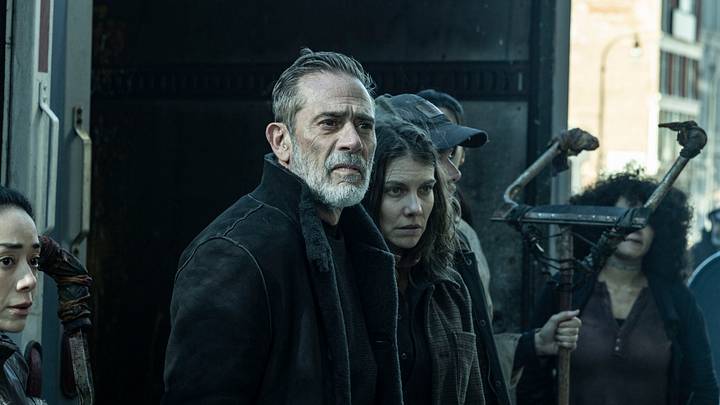 Jeffrey Dean Morgan as Negan, Lauren Cohan as Maggie - The Walking Dead: Dead City _ Season 3, Episode 5 - Photo Credit: Robert Clark/AMC Jeffrey Dean Morgan as Negan, Lauren Cohan as Maggie - The Walking Dead: Dead City _ Season 3, Episode 5 - Photo Credit: Robert Clark/AMC