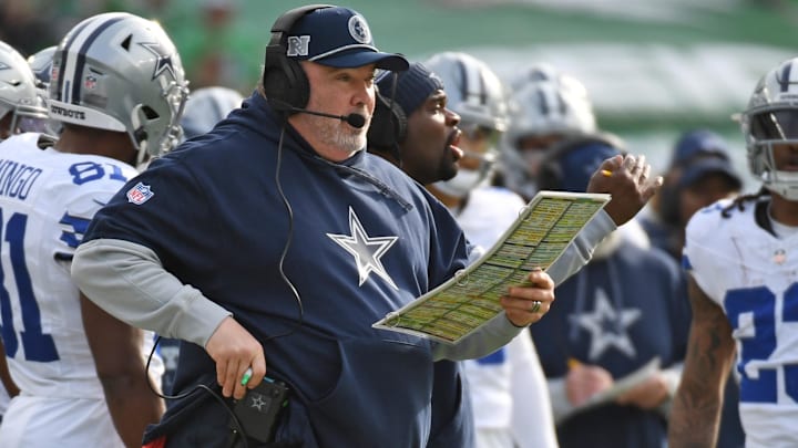 Dallas Cowboys head coach Mike McCarthy on the sidelines against the Philadelphia Eagles at Lincoln Financial Field.