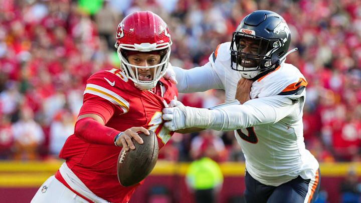 The Chiefs are road favorites against the Broncos in NFL Week 11 action in the AFC West.