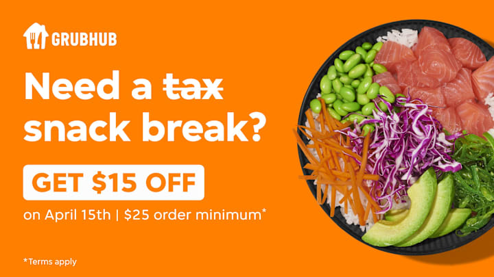 Grubhub Tax Day Deal