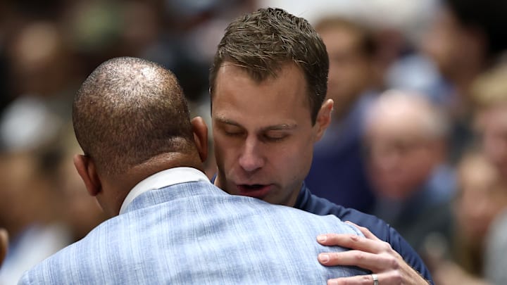 Jon Scheyer, Hubert Davis, North Carolina v Duke