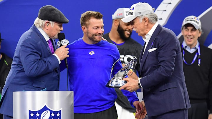 Sean McVay could become the youngest coach in NFL history to win a Super Bowl if his Rams beat the Bengals next weekend. 