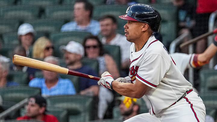 Drake Baldwin and the Braves are underdogs in Chicago. Drake Baldwin and the Braves are underdogs in Chicago.