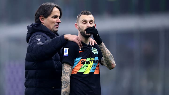 Simone Inzaghi e Brozovic Simone Inzaghi e Brozovic