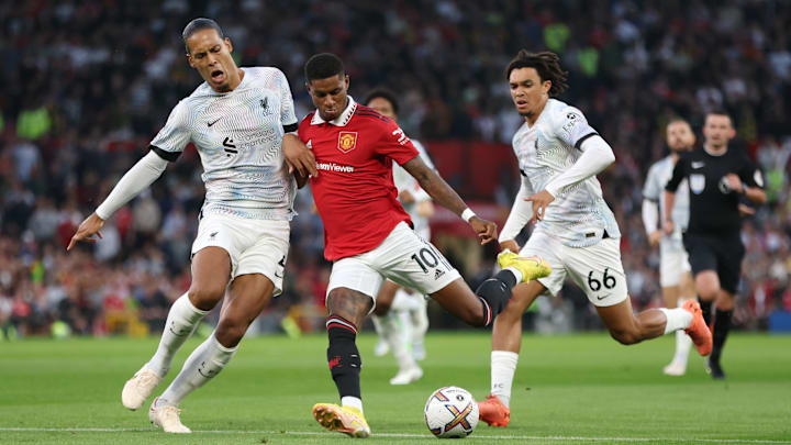 Marcus Rashford y Virgil van Dijk Marcus Rashford y Virgil van Dijk