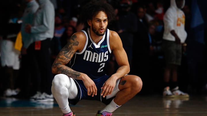 Apr 18, 2025; Memphis, Tennessee, USA; Dallas Mavericks center Dereck Lively II (2) stretches prior to the game against the Memphis Grizzlies at FedExForum. Mandatory Credit: Petre Thomas-Imagn Images Apr 18, 2025; Memphis, Tennessee, USA; Dallas Mavericks center Dereck Lively II (2) stretches prior to the game against the Memphis Grizzlies at FedExForum. Mandatory Credit: Petre Thomas-Imagn Images