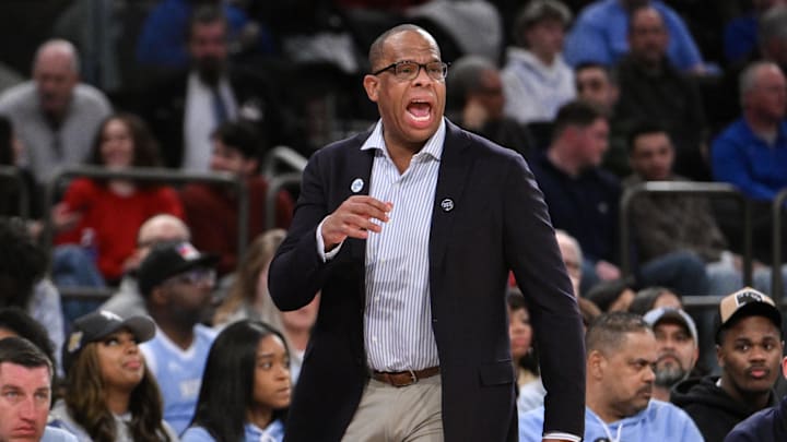 UNC basketball head coach Hubert Davis