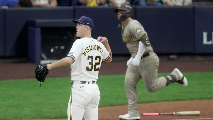 Milwaukee Brewers pitcher Jacob Misiorowski.
