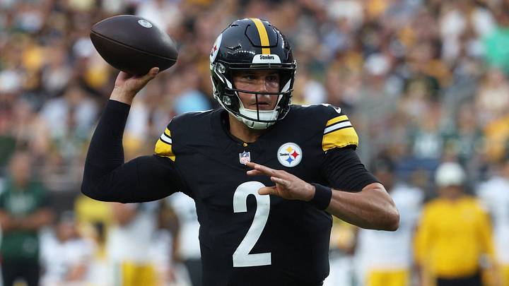Aug 13, 2026; Pittsburgh, Pennsylvania, USA; Pittsburgh Steelers quarterback Mason Rudolph (2) passes against the Green Bay Packers during the first quarter at Acrisure Stadium. Mandatory Credit: Charles LeClaire-Imagn Images Aug 13, 2026; Pittsburgh, Pennsylvania, USA; Pittsburgh Steelers quarterback Mason Rudolph (2) passes against the Green Bay Packers during the first quarter at Acrisure Stadium. Mandatory Credit: Charles LeClaire-Imagn Images
