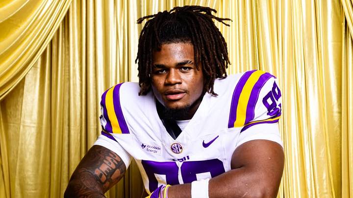 Deuce Geralds poses for LSU media day Deuce Geralds poses for LSU media day
