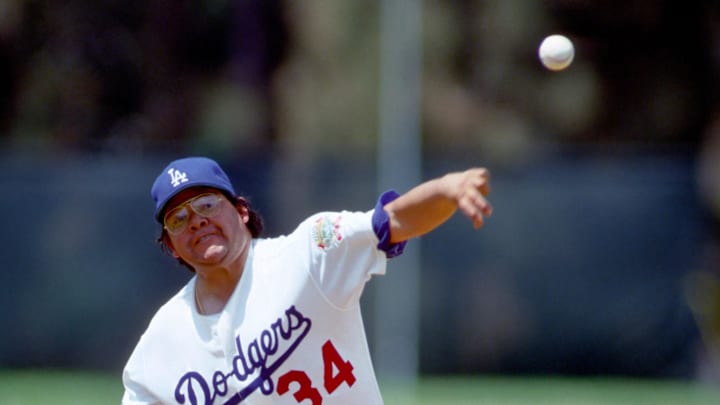 Mar 1990; Vero Beach, FL, USA; FILE PHOTO; Los Angeles Dodgers pitcher FERNANDO VALENZUELA in spring training action during the 1990 season at Dodgertown. Mandatory Credit: Photo By Imagn Images (c) Copyright Imagn Images