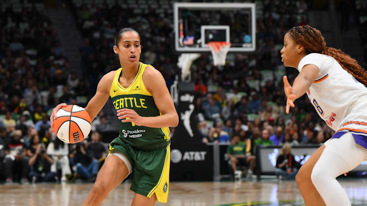 Seattle Storm guard Skylar Diggins is a great prop target on Sunday.