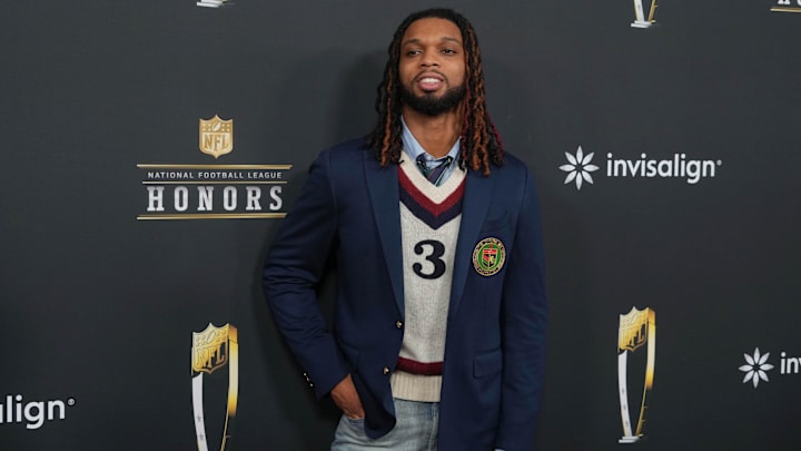 Buffalo Bills S Damar Hamlin on the red carpet before Super Bowl LIX NFL Honors at Saenger Theatre.