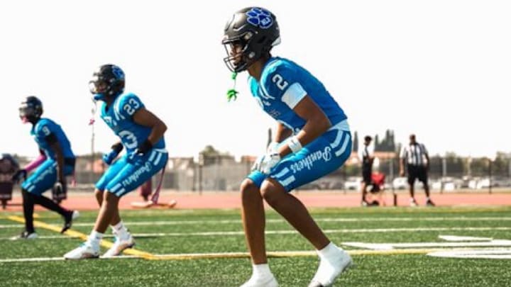 Darnell Lacy on the football field