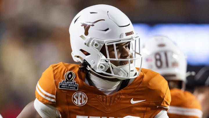 Texas Longhorns wide receiver Ryan Wingo against the Clemson Tigers during the CFP National playoff first round at Darrell K Royal-Texas Memorial Stadium.