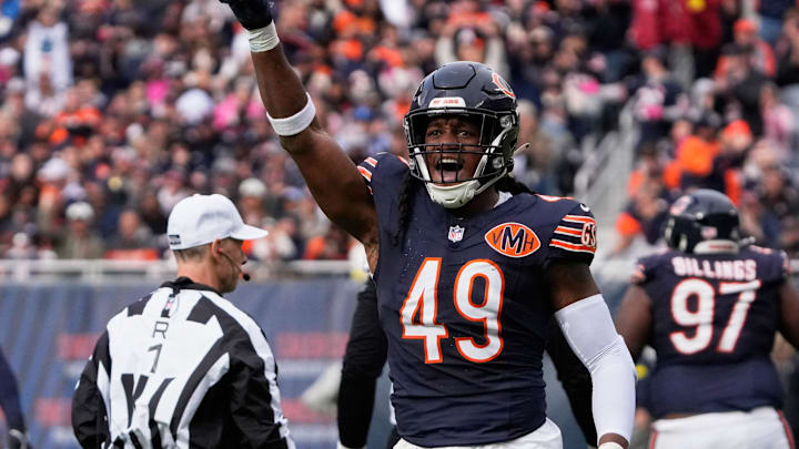 Chicago Bears middle linebacker Tremaine Edmunds