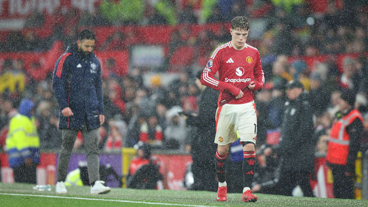 Garnacho went straight down the tunnel Garnacho went straight down the tunnel