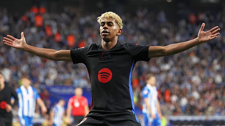 Lamine Yamal scored vs. Espanyol to clinch his second La Liga title with Barcelona.