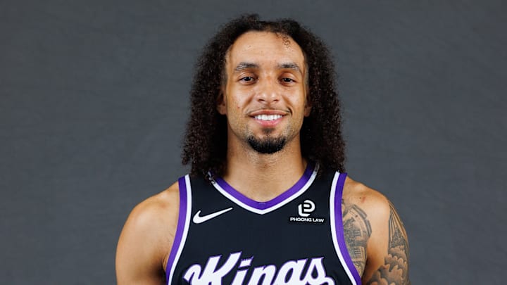 Sep 29, 2025; Sacramento, CA, USA; Sacramento Kings guard Devin Carter (22) during media day at Golden 1 Center. Mandatory Credit: Sergio Estrada-Imagn Images Sep 29, 2025; Sacramento, CA, USA; Sacramento Kings guard Devin Carter (22) during media day at Golden 1 Center. Mandatory Credit: Sergio Estrada-Imagn Images