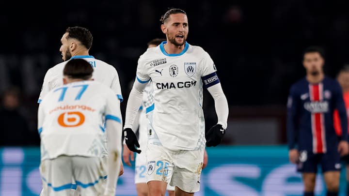 Adrien Rabiot était le capitaine de l'OM lors du Classique face au PSG