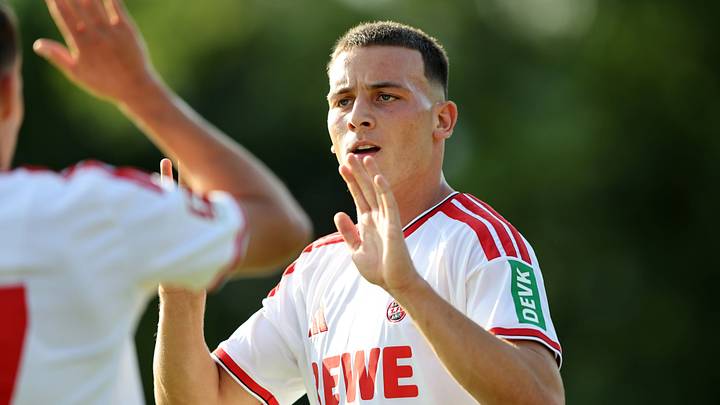 Der 1. FC Köln mit Said El Mala testet gegen Real Sociedad San Sebastian