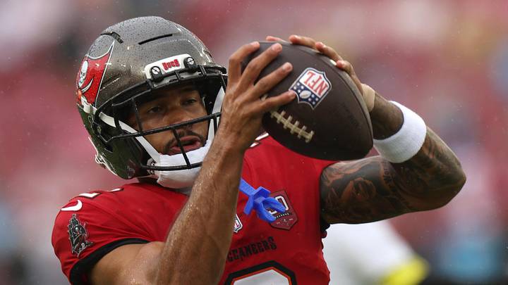 Tampa Bay Buccaneers wide receiver Emeka Egbuka (2) warms up before the game against the Carolina Panthers at Raymond James Stadium. Mandatory Credit: Nathan Ray Seebeck-Imagn Images Tampa Bay Buccaneers wide receiver Emeka Egbuka (2) warms up before the game against the Carolina Panthers at Raymond James Stadium. Mandatory Credit: Nathan Ray Seebeck-Imagn Images
