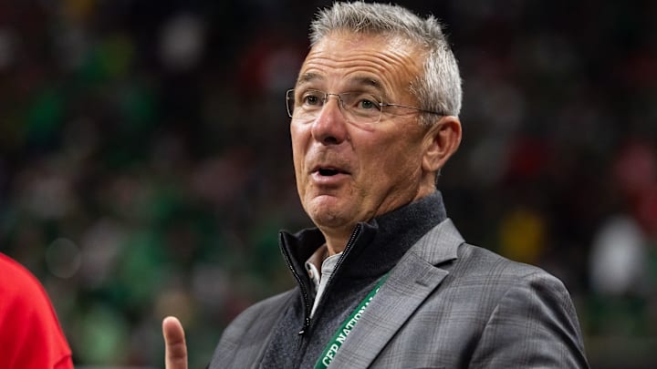 “We’ve all stood at the podium and you say something and you’re like, ‘Ouch, why did I say that?’ and you can’t take it back,” Urban Meyer said on "The Triple Option." 