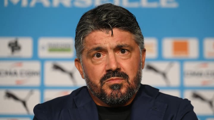 Gennaro Gattuso en conférence de presse Gennaro Gattuso en conférence de presse