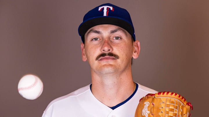 Texas Rangers pitcher Peyton Gray.