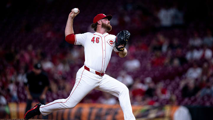 Former Atlanta Braves pitcher Buck Farmer Former Atlanta Braves pitcher Buck Farmer