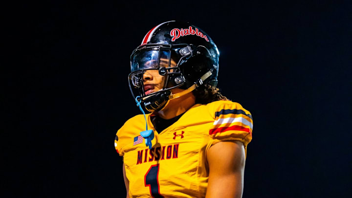 Mission Viejo’s Phillip Bell III is a standout high school football player dealing with the loss of his mother and whose father is suing the school district.