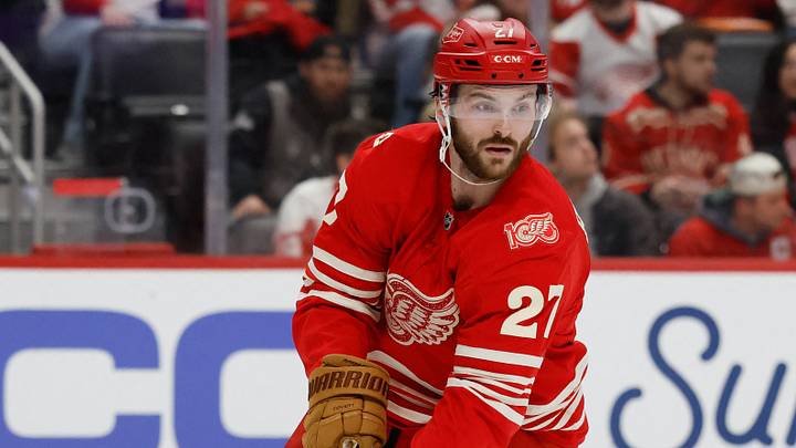 Detroit Red Wings center Michael Rasmussen Credit: Rick Osentoski-Imagn Images