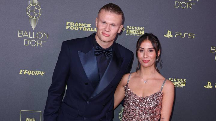 Ballon d Or 2023 - Paris Erling Haaland and Isabel Haugseng Johansen arrives at the Ballon d Or 2023 Ceremony at the Chatelet theater, on October 30, 2023 in Paris, France. 