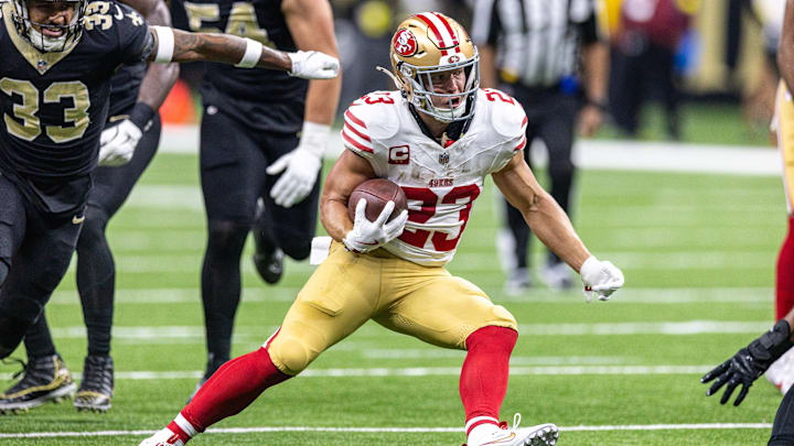 DeMeco Ryans knows that the key to slowing down the San Francisco 49ers offense is keeping Christian McCaffrey contained DeMeco Ryans knows that the key to slowing down the San Francisco 49ers offense is keeping Christian McCaffrey contained