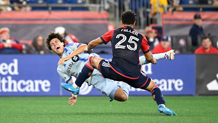 Tackling in soccer is a key skill.