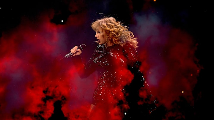 Taylor Swift at Texas's AT&T Stadium during her 'Reputation' tour in 2018.