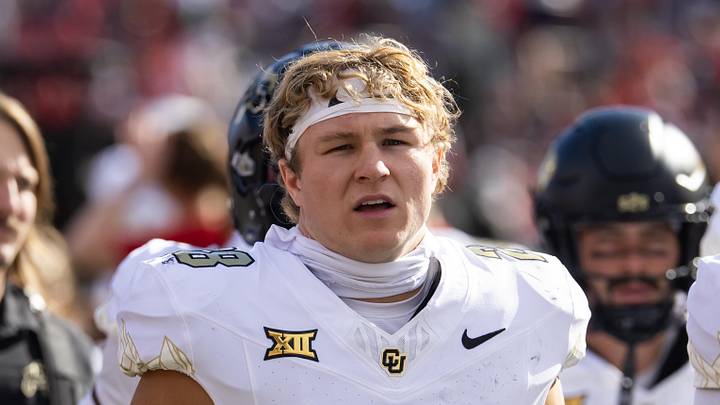 Oct 19, 2024; Tucson, Arizona, USA; Colorado Buffalos safety Ben Finneseth (28) against the Arizona Wildcats at Arizona Stadium. Mandatory Credit: Mark J. Rebilas-Imagn Images