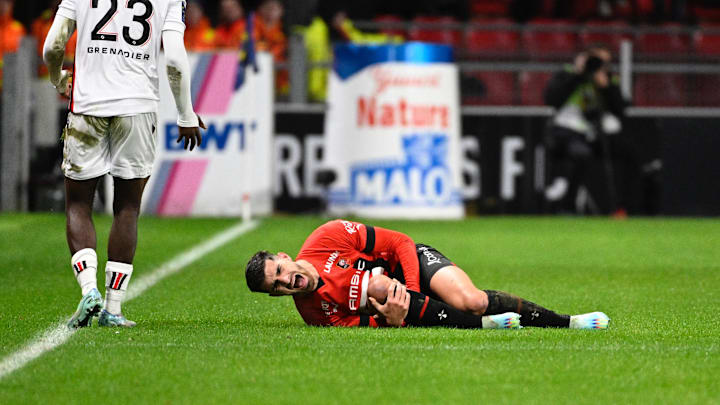 Martin Terrier a été touché au genou