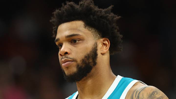 Dec 19, 2021; Phoenix, Arizona, USA; Charlotte Hornets forward Miles Bridges (0) against the Phoenix Suns at Footprint Center. Mandatory Credit: Mark J. Rebilas-USA TODAY Sports Dec 19, 2021; Phoenix, Arizona, USA; Charlotte Hornets forward Miles Bridges (0) against the Phoenix Suns at Footprint Center. Mandatory Credit: Mark J. Rebilas-USA TODAY Sports