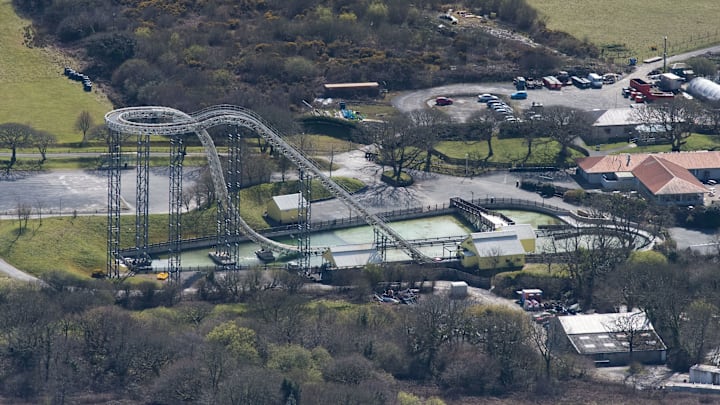 The Megafobia rollercoaster at Oakwood Theme Park