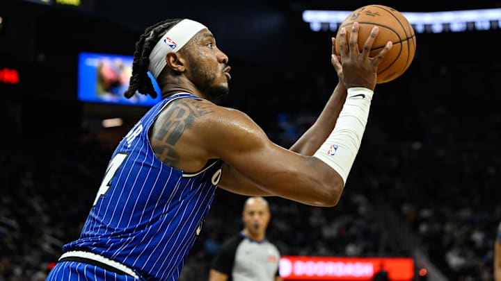 Dec 22, 2025; San Francisco, California, USA; Orlando Magic center Wendell Carter Jr. will be back in Chicago to face the team he started his career with. Mandatory Credit: Eakin Howard-Imagn Images