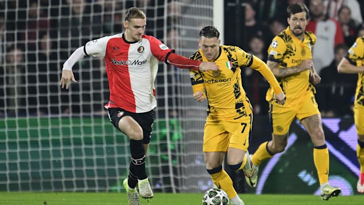 UEFA Champions League 2024/25 Round of 16 First legFeyenoord Rotterdam v FC Internazionale Milano