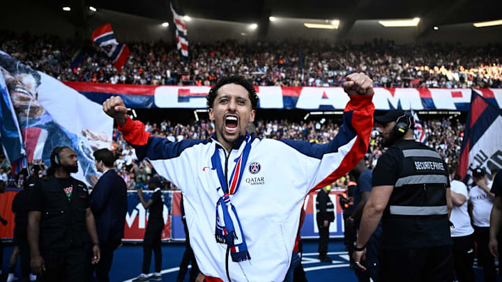 PSG de Marquinhos conquistou a Ligue 1 de novo e ele se tornou o jogador com mais troféus na história do Campeonato Francês