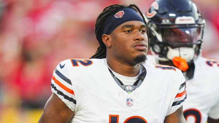 Velus Jones Jr. is a threat out of the backfield and at receiver, coach Matt Eberflus said. So the Bears kept him on the roster. Velus Jones Jr. is a threat out of the backfield and at receiver, coach Matt Eberflus said. So the Bears kept him on the roster.