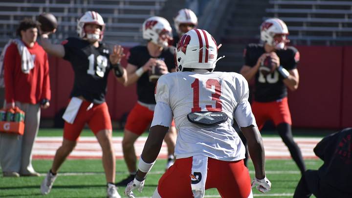 Wisconsin wide receiver Eugene Hilton. Wisconsin wide receiver Eugene Hilton.